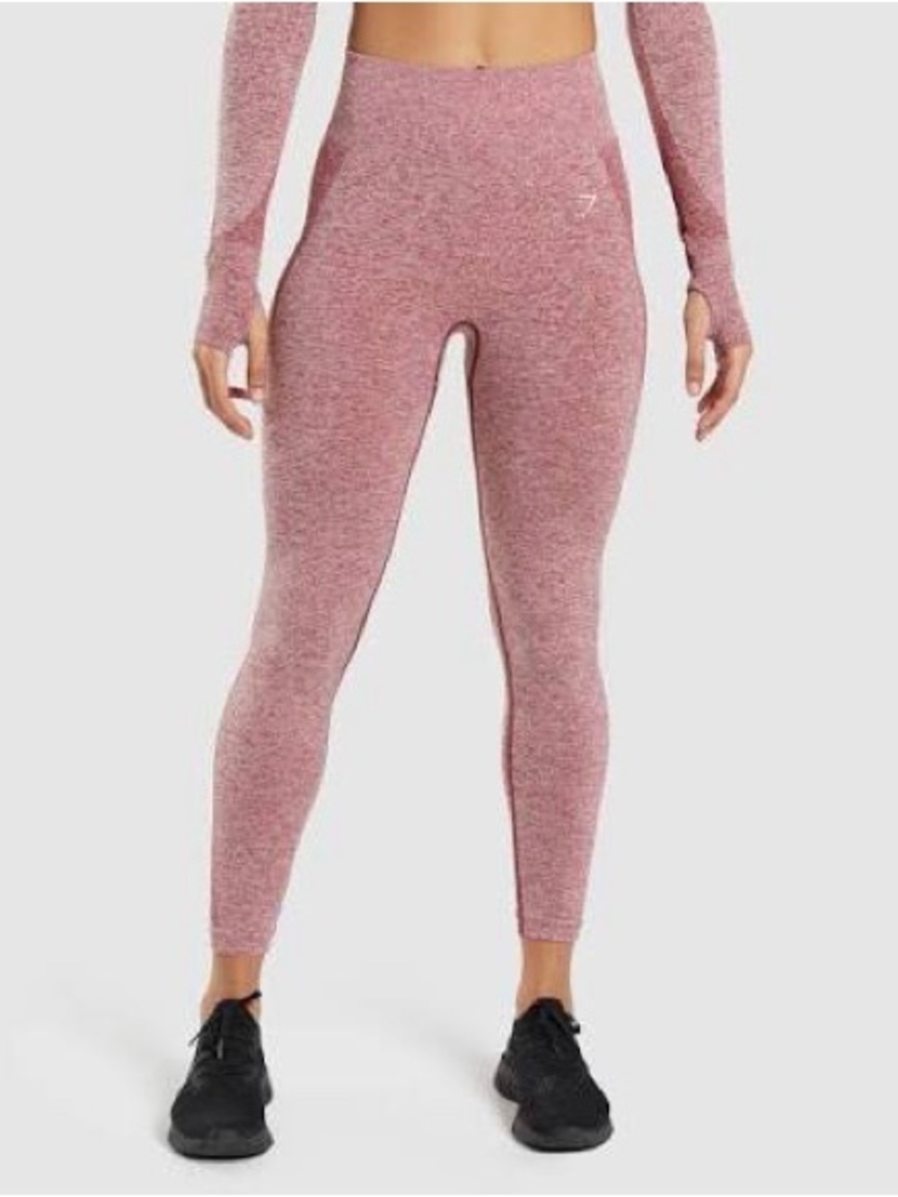 High-Waist Seamless Burgundy Leggings - Gymshark